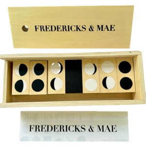 Fredericks & Mae Dominoes Moon Wooden Moon Phase with Wooden Case